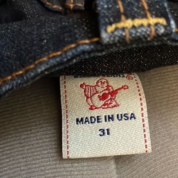 True Religion dark Wash cropped wide leg jeans - Picture 8 of 8